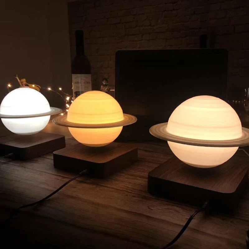 Levitating 3D Planet Lamp